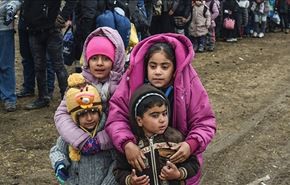 أطفال لاجئون 