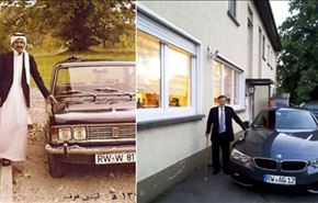 صورتان لسعودي في ألمانيا بنفس المكان بفارق 42 عاما