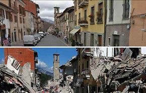ایتالیا، قبل و بعد از زلزله +عکس