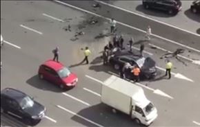 ویدیو: تصادف شدید خودروی پوتین در موسکو