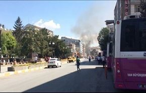 فیلم و تصاویر انفجار امروز در وان ترکیه