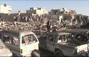 سلسلة غارات عنيفة للعدوان السعودي على العاصمة صنعاء