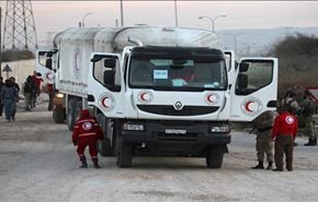 ورود کاروان کمک‌های انسانی به مناطقی از ریف دمشق