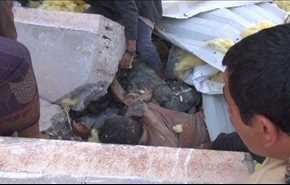 صور: مشاهد مروعة للمجزرة التي ارتكبها العدوان السعودي في صنعاء