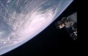 عظمت توفان مرگبار متیو را از فضا ببینید (ویدیو)