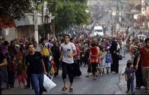 افزایش جمعیت غزه به 2 میلیون نفر