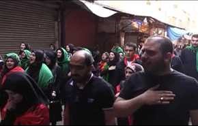 حضور گسترده عزاداران حسینی در زینبیه +ویدیو