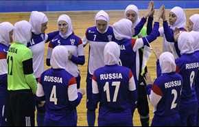 بالصور.. المنتخب الروسي للسيدات يرتدي الحجاب الاسلامي!