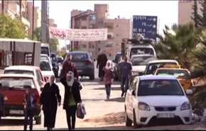 ویدیو؛ حومه دمشق پس از خروج تروریست‌ها