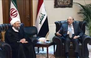آملي لاريجاني يلتقي قادة عراقيين لبحث التعاون القضائي