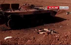 فيديو: محاولة عربتين اختراق القوات السورية في ريف درعا!!