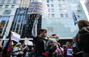 بالفيديو.. تظاهرة جديدة في نيويورك ضد ترامب
