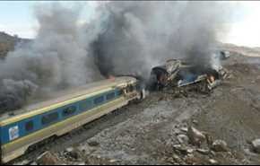 فيديو حول حادث اصطدام قطارين في سمنان شرق طهران