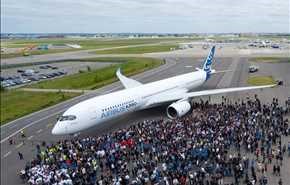پرواز هواپیمای جدید A350 ایرباس برای نخستین بار