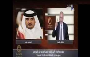 نماینده مصری امیر قطر را به مرگ تهدید کرد+ویدئو