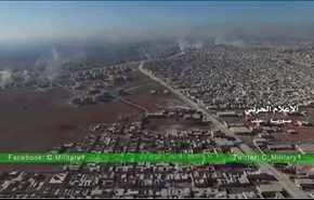 حلبِ آزاد شده از نگاه پهپاد ارتش سوریه (ویدیو)