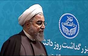 الرئيس روحاني: لن نسمح لاميركا بتمزيق الاتفاق النووي