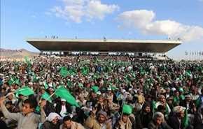 بالصور ...الحشود الجماهيرية الضخمة في العاصمة اليمنية صنعاء بذكرى مولد رسول البشرية (ص)