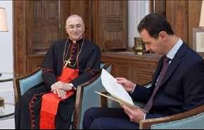 پاپ فرانسیس به بشار اسد پیام داد