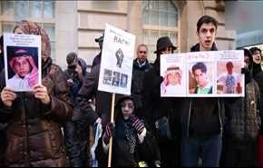 بالصور.. اعتصام امام السفارة السعودية بلندن تنديدا باحكام الاعدام