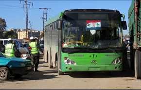 خروج اول قافلة تقل مسلحين وصحفيين اجانب من شرق حلب