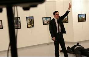 بالفيديو.. لحظة اغتيال السفير الروسي في تركيا