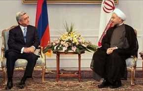 استقبال رسمی رییس جمهوری ارمنستان از روحانی
