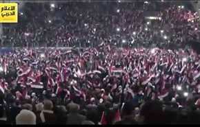 الحلبيون يحتفلون بانتصار الجيش على الإرهاب في المدينة