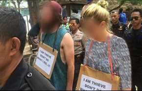 مجازات عجیب دو دزد استرالیایی در اندونزی!