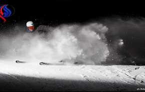 ویدیوی دیدنی و جالب از اسکی در شب