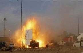 لحظة التفجير الانتحاري الذي استهدف كمين “المطافي” شمال سيناء