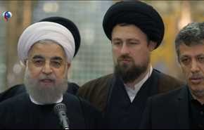 روحاني: الشعب الايراني اظهر موقفا موحدا تجاه النظام والثورة