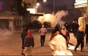 بالصور.. اشتباكات ليلية بين محتجين على إعدام 3 شبان وقوات البحرين