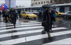 وزش باد و ادامه بارندگی در تهران