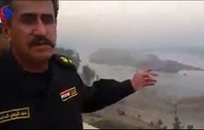 فيديو.. عبد الوهاب الساعدي يتحدى قناصي داعش من سطح فندق نينوى