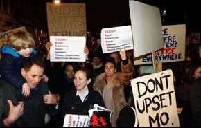 مظاهرات في بريطانيا احتجاجاً على قرار ترامب حول الهجرة