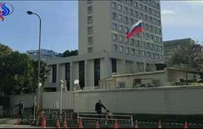 حملۀ خمپاره ای به سفارت روسیه در دمشق