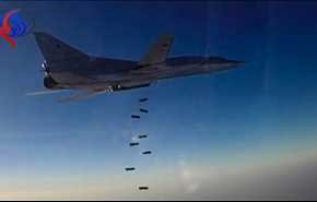 حمله بمب‌‌افکن‌های روسی به داعش در دیر الزور