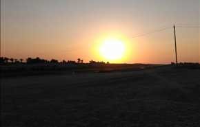 بالصور ..منظر الغروب في مدينة الوركاء بمحافظة المثنى العراقية