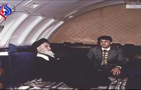 تصویر کمتر دیده شده از امام خمینی (ره) در بازگشت به میهن