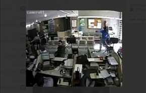 فیلم/ تصاویر سرقت از بانک در استان البرز