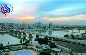 إغلاق جسر الجمهورية وسط بغداد بالجدار الكونكريتي