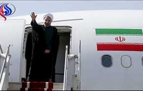 بالصور.. الرئيس روحاني يصل الى عمان