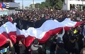 بالفيديو: مظاهرات للتيار الصدري في محافظات العراق