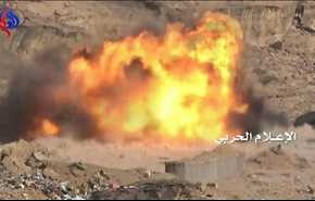 تصاویر لحظه به لحظه ... انهدام زره پوش سعودی با موشک یمنی