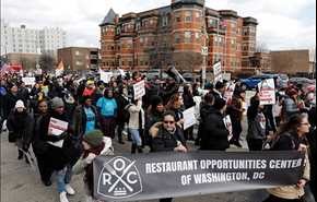 المهاجرون الولايات المتحدة يتظاهرون ضد سياسات الهجرة دونالد ترامب