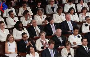 زنان دموکرات کنگره به این دلیل برای استقبال از ترامپ سفید پوشیدند!