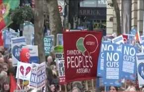 تصاویر؛ اعتراض انگلیسی‌ها به وضعیت بهداشت و درمان