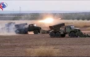 مواضع داعش در دیرالزور زیر آتش توپخانۀ ارتش سوریه