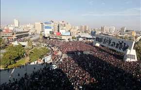تظاهرة لأنصار التيار الصدري في بغداد للمطالبة بالاصلاحات + فيديو